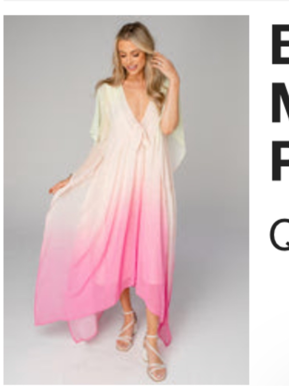 BUDDY LOVE MAMIE CAFTAN
DRESS - PAPAYA